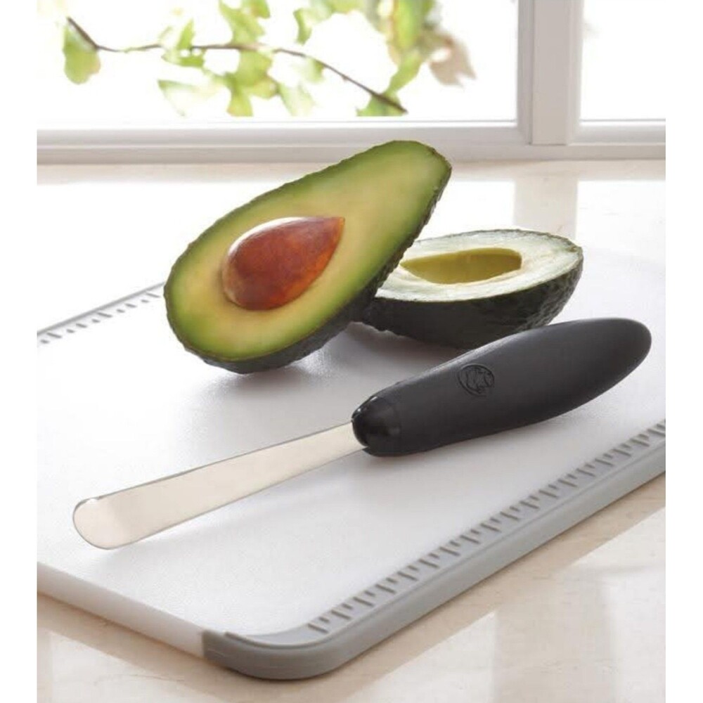 Pampered Chef Avocado Peeler Spreader Tool Black Handle Retired Discontinued - Picture 4 of 4